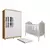 Quarto Bebe Berço e Guarda Roupa MDF Dorabelly Provençal + Colchão na internet