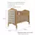 Quarto Bebe Berço e Cômoda MDF Canto Dorabelly +Colchão e Capitonê - DORALAR MOVEIS E ELETRO LTDA