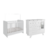 Kit Berço Cômoda Ben Retro Moveis Peroba MDF Branco