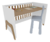 Quarto Completo Moveis Peroba Retro Bebe Guti 04 portas MDF - DORALAR MOVEIS E ELETRO LTDA