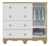 Kit Berço Cômoda Ben Bolinha Moveis Peroba MDF Amadeirado - comprar online