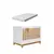 Imagem do Berço Bebe Americano 3x1 MDF Dorabelly Bis Com Colchão