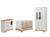 Quarto Completo Bebê Moveis Peroba Popy Berço Americano MDF