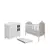 Quarto Bebe Berço e Cômoda MDF Dorabelly Provençal + Colchão