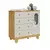 Cômoda Infantil Moveis Peroba Pingo 04 gavetas 01 pt MDF
