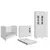 Quarto Bebe Completo Dorabelly Dyte MDF 3 Pt + Colchão - loja online