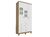 Guarda Roupa Bebê Moveis Peroba Uli 03 portas 03 gavetas MDF - comprar online