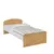 Cama Solteiro Moveis Peroba Lua Montessoriana MDF