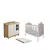 Quarto Bebe Berço e Cômoda MDF Dorabelly Provençal + Colchão - DORALAR MOVEIS E ELETRO LTDA