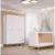 Quarto Bebe Berço e Guarda Roupa Dorabelly Bis com Colchão - comprar online