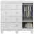 Imagem do Quarto Bebe Moveis Peroba Guarda Roupa e comoda Dorabelly TD