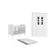 Quarto Bebe Berço e Guarda Roupa Dorabelly CloDyte 04 Pt MDF + Colchão - DORALAR MOVEIS E ELETRO LTDA