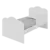 Quarto Bebe Moveis Peroba Berço com comoda Clara MDF - DORALAR MOVEIS E ELETRO LTDA