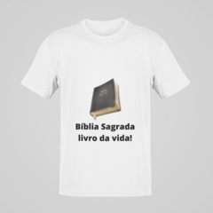 Camiseta - Bíblia Sagrada Livro Da Vida - comprar online