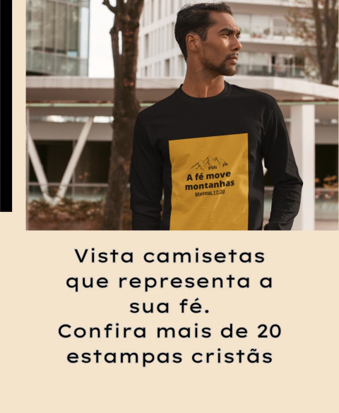 Imagem do banner rotativo Loja do Varão | Camisetas Evangélicas