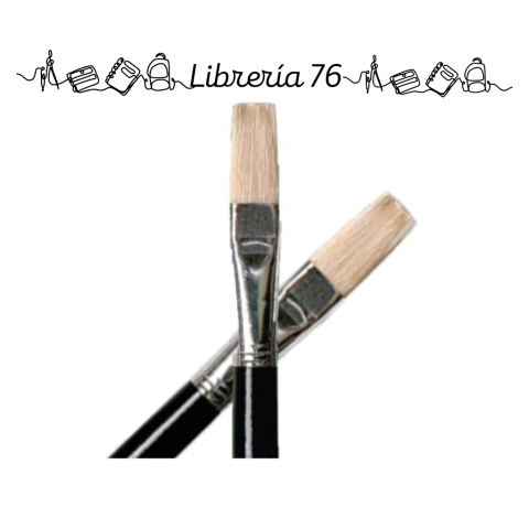 Pincel Eterna escolar chato S577 N° 8