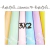 Pack 3x2 papel afiche colores pasteles 70 grs. 74x110 cm