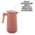 Garrafa Térmica com Termômetro 1L Nude - Lyor - comprar online