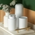 Porta Algodão e Cotonete com Tampa Bold Branco - Ou - loja online