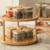 Pote Hermético Organizador Tampa de Bambu Keep 150 ml Cor Natural - Ou - Avença