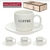 Xícara para café com pires cerâmica Cremona 130ml 4 peças - Haüskraft na internet