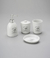 CJ 4PC P/ BANHEIRO DE CERAMICA SWEET HOME BRANCO BY LYOR - comprar online