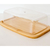 MANTEIGUEIRA DE BAMBU COM TAMPA DE PLÁSTICO LYOR - comprar online