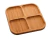 PETISQUEIRA C/4 DIVISÓRIAS DE BAMBU 25x25x1,6cm
