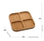 PETISQUEIRA C/4 DIVISÓRIAS DE BAMBU 25x25x1,6cm - Avença