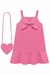Vestido Kids Pink e Bolsa - comprar online
