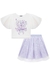 Conjunto kids Festa Tule Lilás na internet