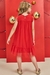 Vestido Infantil Festa Vermelho - comprar online