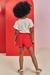Conjunto Infantil Ursa Pérolas Vermelho - comprar online