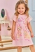 Vestido Infantil Gatinha Tule Coração