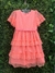Vestido Infantil Festa Laranja