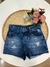 Short Jeans Infantil Feminino Strass