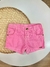 Short Jeans Infantil Rosa
