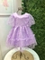 Vestido Infantil festa Lilás Glitter - comprar online