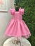 Vestido Infantil Pérolas Rosa na internet