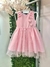 Vestido de Festa Infantil Rosa Drapeado - comprar online