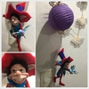 Duende Tierno Articulado de 25cm con Colibrí en Globo para colgar