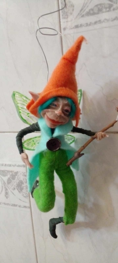 Elfo Articulado Para Colgar 26cm Aprox - Modelo 3 - Cosas de Duendes