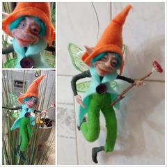 Elfo Articulado Para Colgar 26cm Aprox - Modelo 3