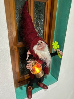 Imagen de Duende Ezequiel Ilumina Caminos atrae suerte Articulado de 50cm Aprox.