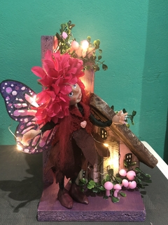 Luminaria con Hada Luna y Casa - tienda online