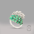 Anel folhas Esmeraldas e Diamantes