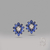 Brincos Safiras e Diamantes - comprar online