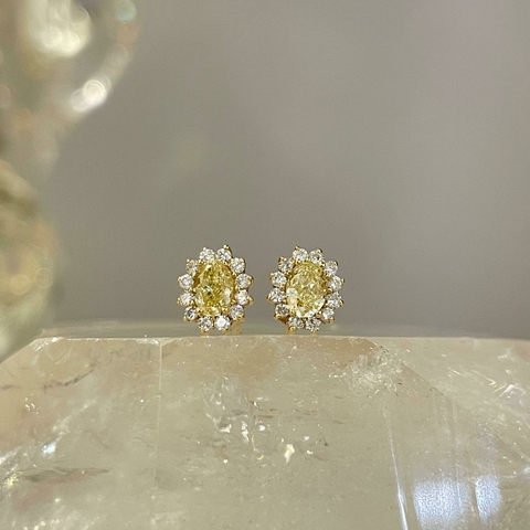 Brinco Diamante fancy yellow