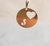 Pingente medalha letra S 553