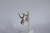 Brinco argola fecho click flor brilhante 686 - Chiara Joias